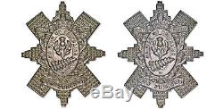 WWII New Zealand NZ Scottish Regiment Glengarry 2 Badges RARE