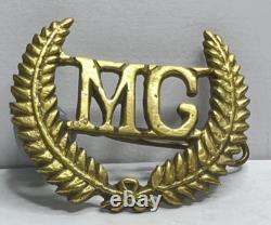 WWI New Zealand Machine Gun Corps Reinforcements Cap Badge Locally cast 43x33 mm