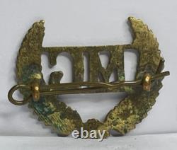 WWI New Zealand Machine Gun Corps Reinforcements Cap Badge Locally cast 43x33 mm