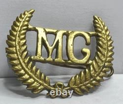 WWI New Zealand Machine Gun Corps Reinforcements Cap Badge Locally cast 43x33 mm