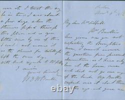 W. D. H. Baillie SIGNED AUTOGRAPHED Letter New Zealand Politician 1862 Picton
