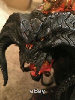 Weta LOTR Lord of The Rings Balrog Demon of Shadow & Flame Statue Resin #328