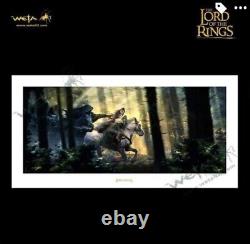 Weta Lord Of The Rings Flight To The Ford Art Print RARE