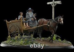 Weta Lord of the Rings MASTERS COLLECTION Gandalf & Frodo Cart Statue AP/350