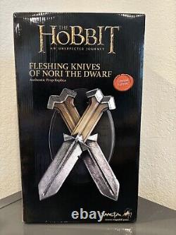 Weta New Zealand Nori The Dwarf Fleshing Knives Hobbit An Unexpected Journey