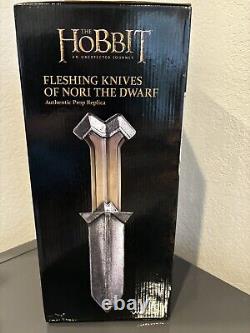Weta New Zealand Nori The Dwarf Fleshing Knives Hobbit An Unexpected Journey