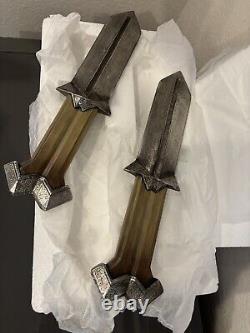 Weta New Zealand Nori The Dwarf Fleshing Knives Hobbit An Unexpected Journey