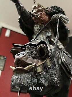 Weta Workshop Lord Rings LOTR Hobbit DAIN IRONFOOT ON WAR BOAR! #163/ 800! L@@K