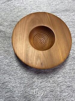 Woodworking Artist Graeme Priddle Signed Wooden Bowl New Zealand Swamp Kauri