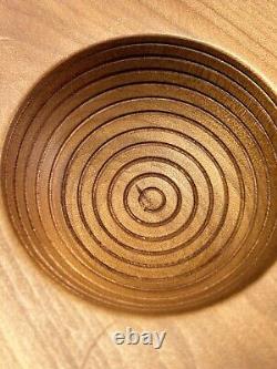 Woodworking Artist Graeme Priddle Signed Wooden Bowl New Zealand Swamp Kauri