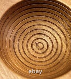 Woodworking Artist Graeme Priddle Signed Wooden Bowl New Zealand Swamp Kauri