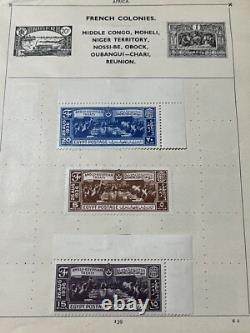 Worldwide Stamps Lot On Mostly Complete Mini Album Pages Egypt, New Zealand #5