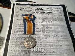 Ww1 NEW ZEALAND British War Medal RFLM I. BARRON. Nzef. C 640