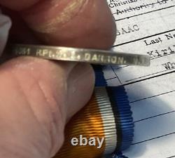 Ww1 NEW ZEALAND British War Medal RFLM I. BARRON. Nzef. C 640