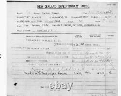 Ww1 NEW ZEALAND British War Medal RFLM I. BARRON. Nzef. C 640