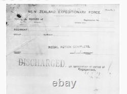 Ww1 NEW ZEALAND British War Medal RFLM I. BARRON. Nzef. C 640