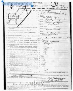 Ww1 New Zealand WM + VM RIFLEMAN A. Simmonds W. I. A. C616