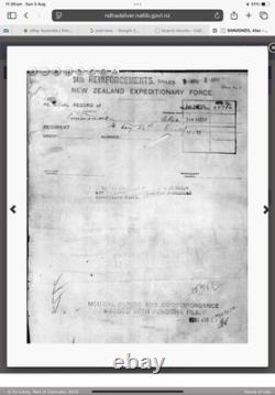 Ww1 New Zealand WM + VM RIFLEMAN A. Simmonds W. I. A. C616