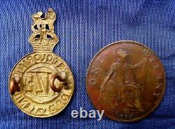 Ww1 Nz Collar Dog Badge Tunnelers Company, New Zealand Engineers (1915 1919)