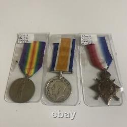 Ww1 medals trio NZEF- FIELDING- New Zealand Expeditionary Force