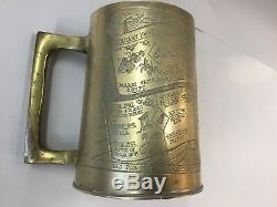 Ww2 Brass Tankard Nz Onward North Africa Timeline 1940-45 Kiwi New Zealand