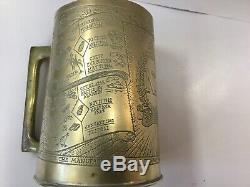 Ww2 Brass Tankard Nz Onward North Africa Timeline 1940-45 Kiwi New Zealand