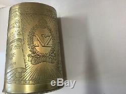 Ww2 Brass Tankard Nz Onward North Africa Timeline 1940-45 Kiwi New Zealand