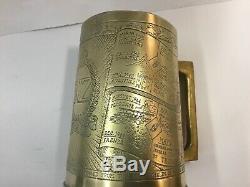 Ww2 Brass Tankard Nz Onward North Africa Timeline 1940-45 Kiwi New Zealand