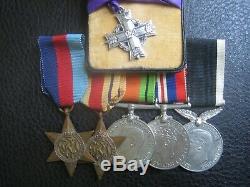 Ww2 New Zealand Memorial Cross Medal Group Kia Battle Of Sidi Rezegh 1941