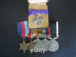 Ww2 New Zealand Memorial Cross Medal Group Kia Battle Of Sidi Rezegh 1941
