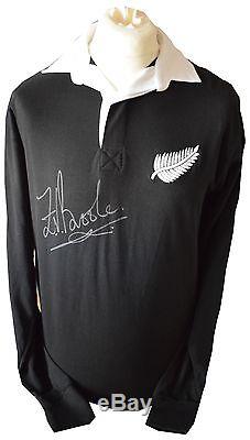 Zinzan Brooke SIGNED Rugby Shirt & Gift Box New Zealand All Blacks PROOF COA