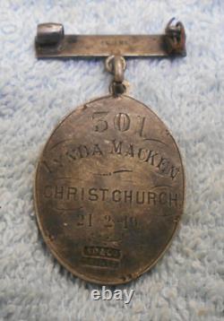 #d382. 1919 New Zealand Maternity Nursing Silver Badge Christchurch