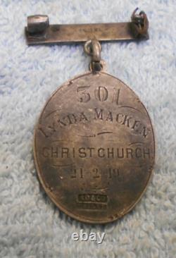 #d382. 1919 New Zealand Maternity Nursing Silver Badge Christchurch